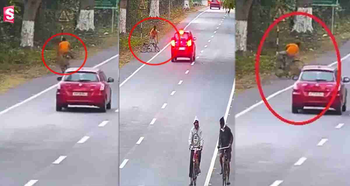 Video: రెప్పపాటులో.. సైకిల్ పై వెళుతున్న వ్యక్తిపై చిరుత దాడి!