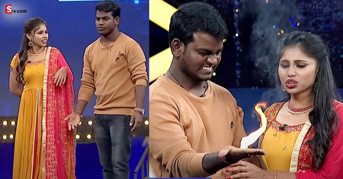 చేతిలో కర్పూరం వెలిగించుకుని.. స్టేజ్‌పైనే తాళి కట్టేసిన జబర్దస్త్ నూకరాజు!