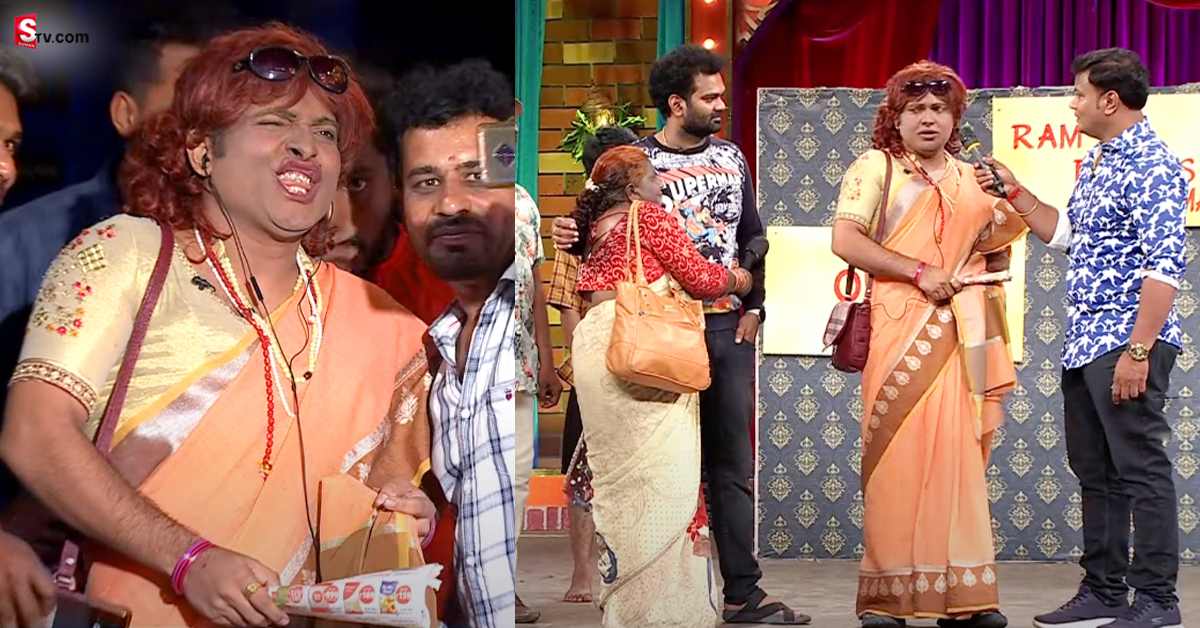 జబర్దస్త్ లో ‘లోకులు కాకులు’ ఆంటీ సందడి.. వైరల్ వీడియో!
