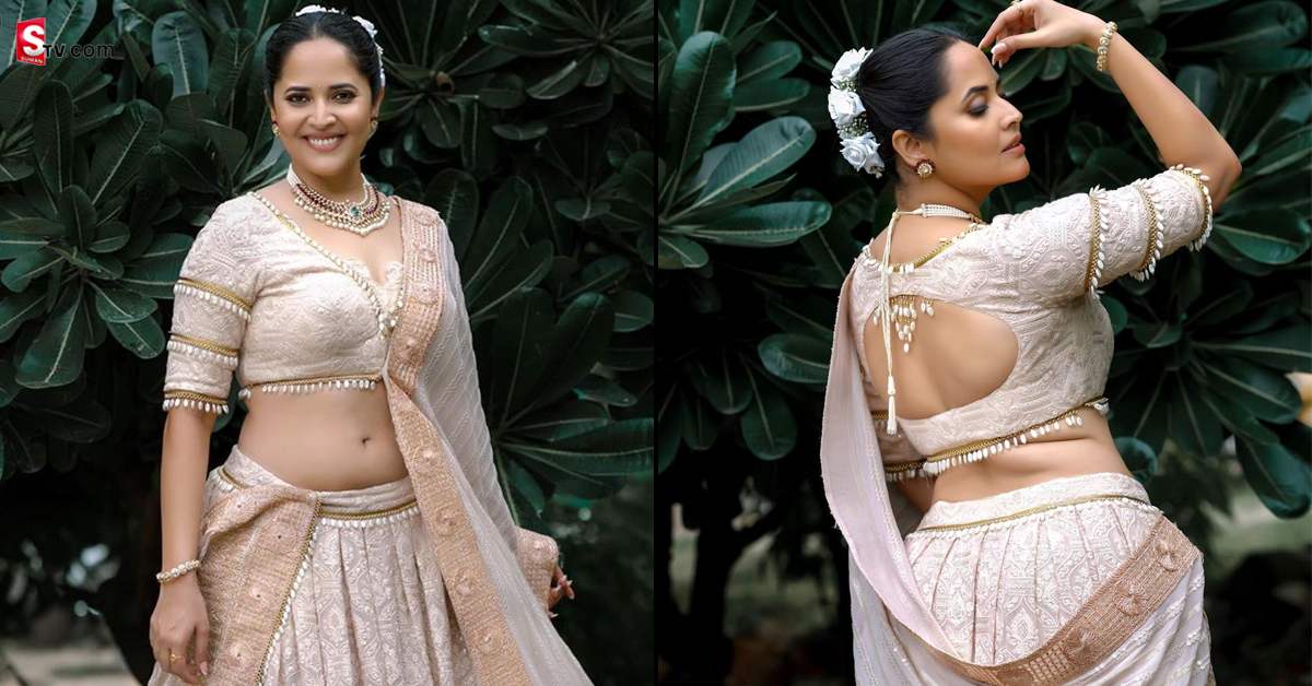 Anasuya: హాఫ్‌ శారీలో అనసూయ.. ఫొటోలు వైరల్‌!