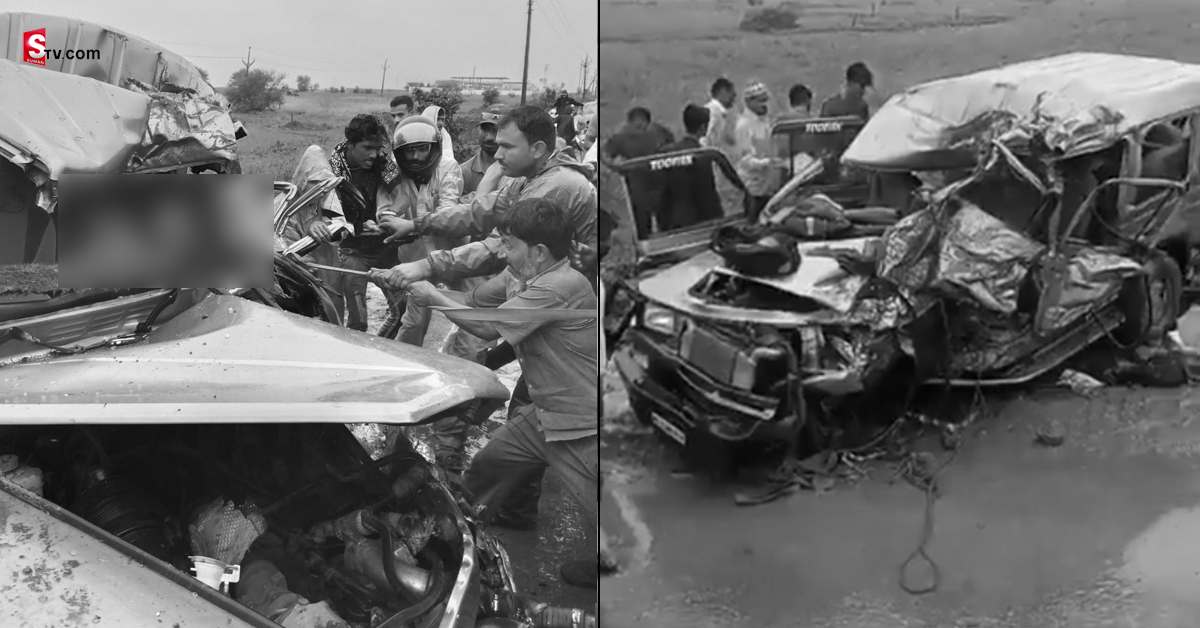 వీడియో: స్కూల్‌ వ్యాన్‌ను ఢీకొట్టిన లారీ.. చిన్నారులు బలి!