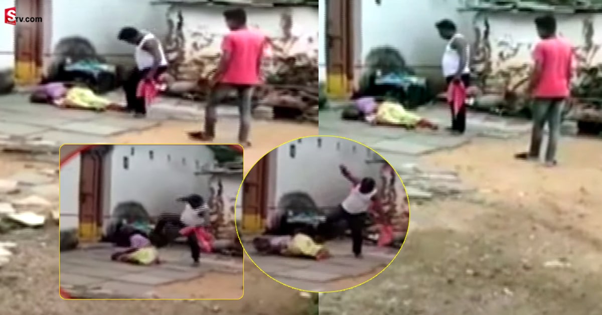 మద్యానికి డబ్బులు ఇవ్వలేదని.. వృద్ధురాలు అనే జాలి లేకుండా!