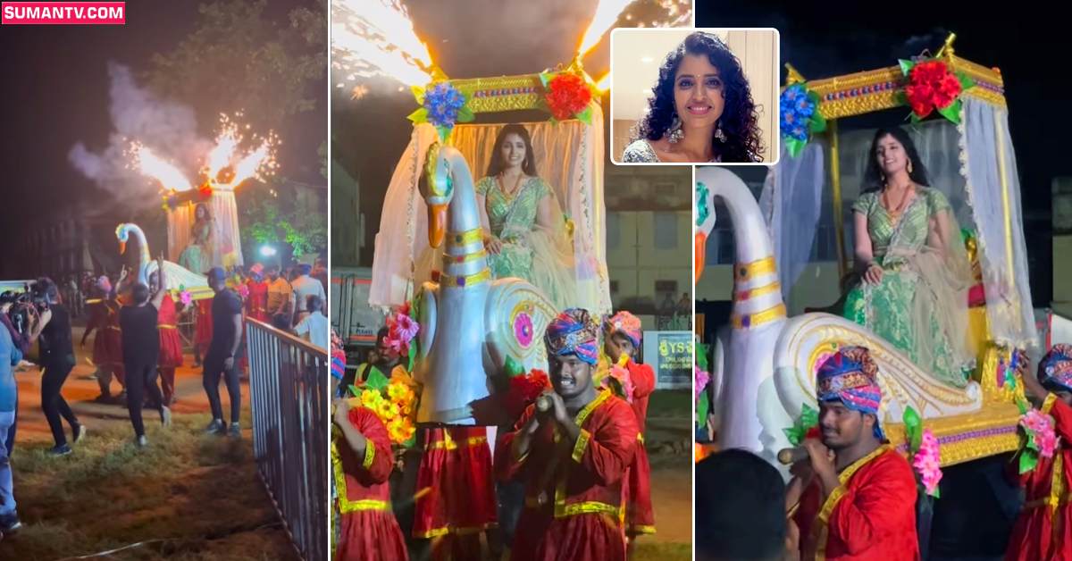 Anchor Syamala: పల్లకిలో ఊరేగిన యాంకర్‌ శ్యామల.. ఆ కోరిక ఇలా తీరిందట!