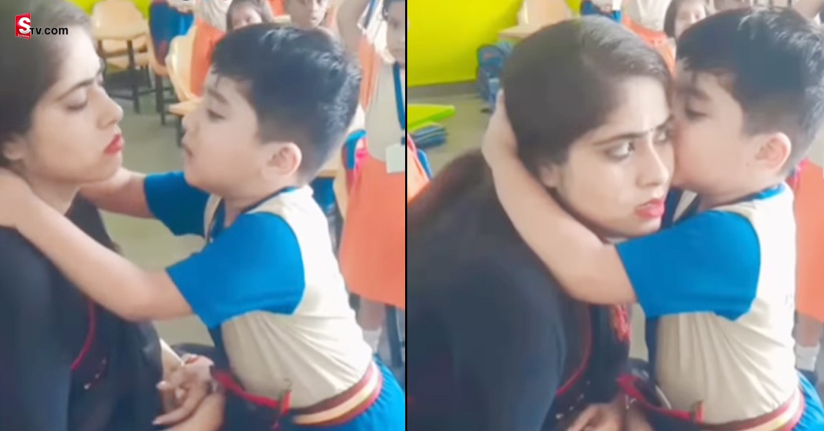 వీడియో: బుడ్డోడి అల్లరికి అలిగిన టీచర్‌!క్యూట్‌గా బతిమిలాడాడు!