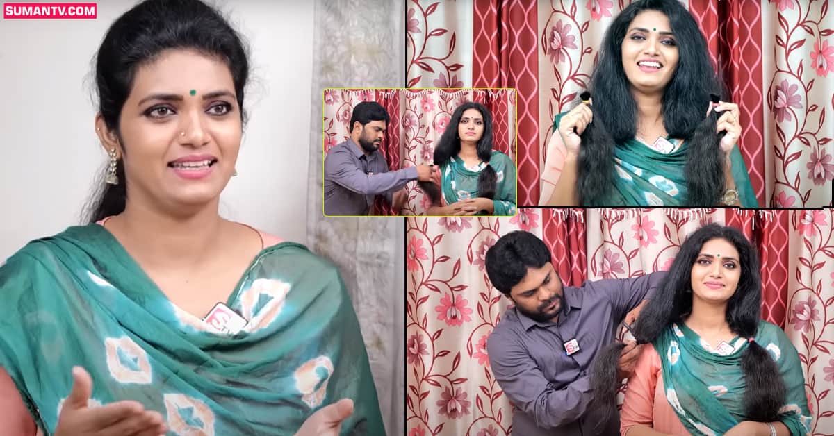 క్యాన్సర్‌ పేషెంట్ల కోసం జుట్టు దానం చేసిన సుమన్‌ టీవీ యాంకర్‌.. ఇంటర్వ్యూ స్పాట్‌లోనే!