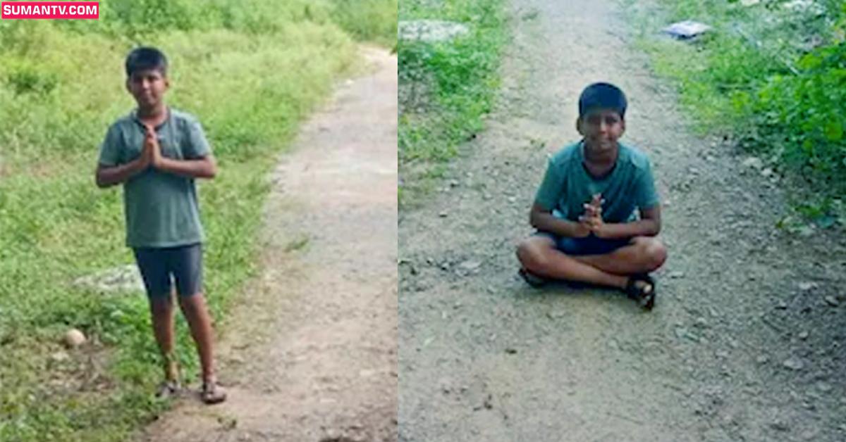 మా సమస్య తీర్చండి అంటూ రోడ్డుపై బాలుడి నిరసన..
