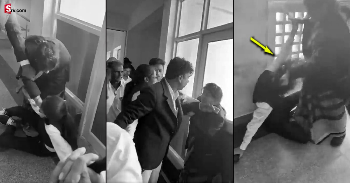 వీడియో: కోర్టులో జుట్లు పట్టుకుని కొట్టుకున్న లేడీ లాయర్లు!