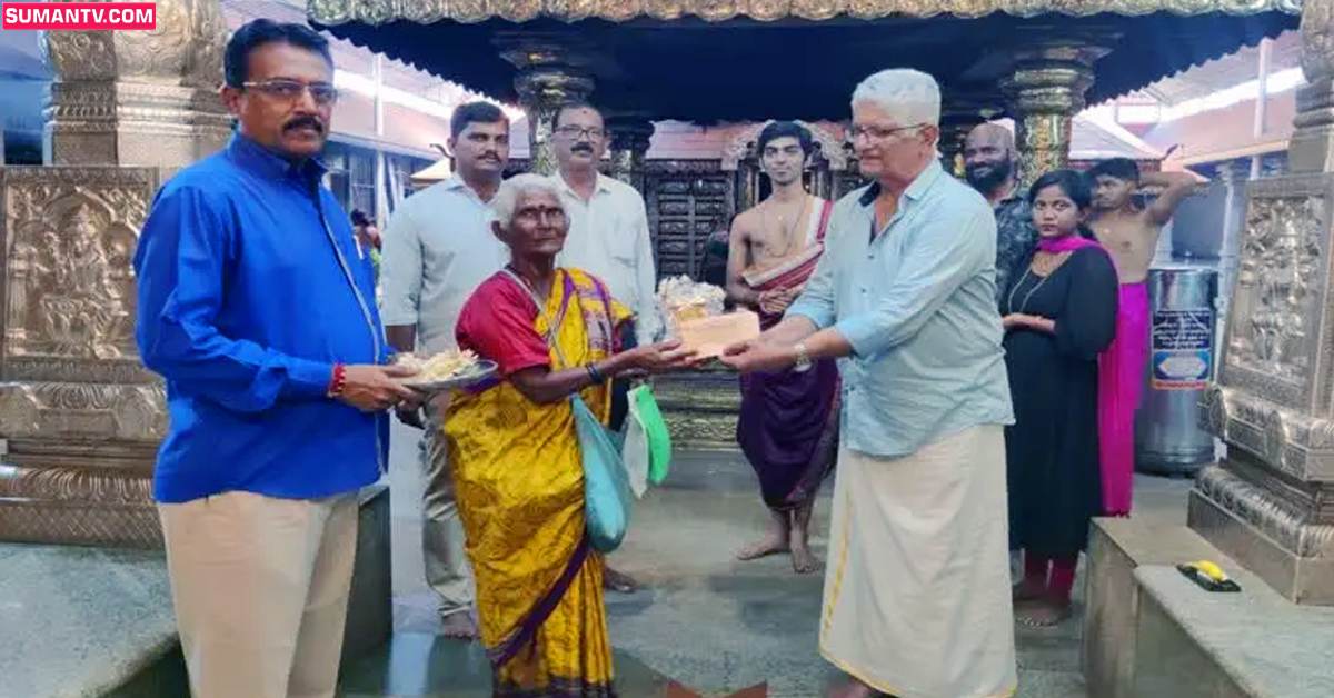 యాచకురాలి దాతృత్వం.. దేవాలయాల్లో అన్నదానానికి లక్షల విరాళం!