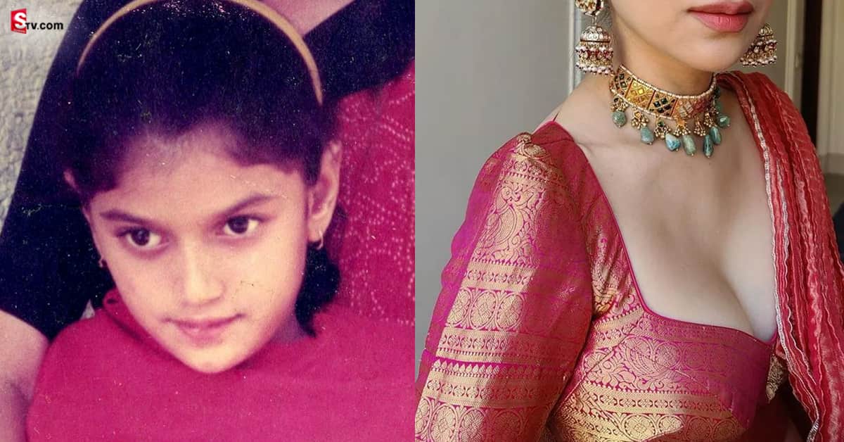 అమాయకంగా చూస్తున్న ఈ క్యూటీ.. ఇప్పుడు కుర్రాళ్ల కలల రాకుమారి.. ఎవరో తెలుసా?