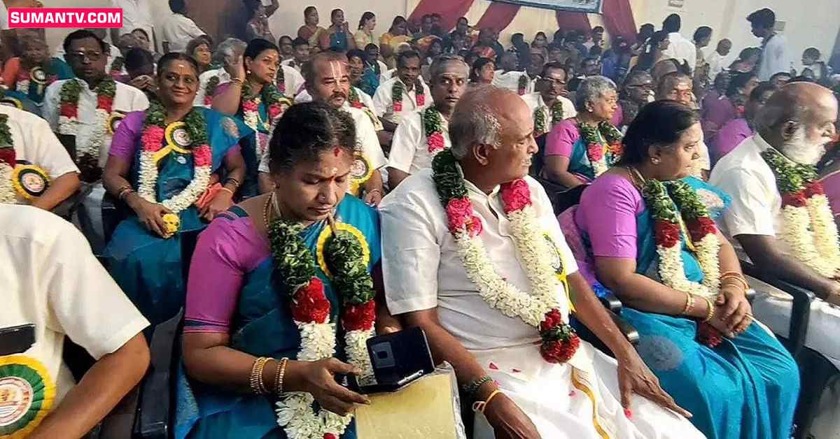 వీడియో: 45 ఏళ్ల తర్వాత గెట్ టు గెదర్.. ఒకే వేదికపై 108 మంది పూర్వ విద్యార్థుల షష్టి పూర్తి!