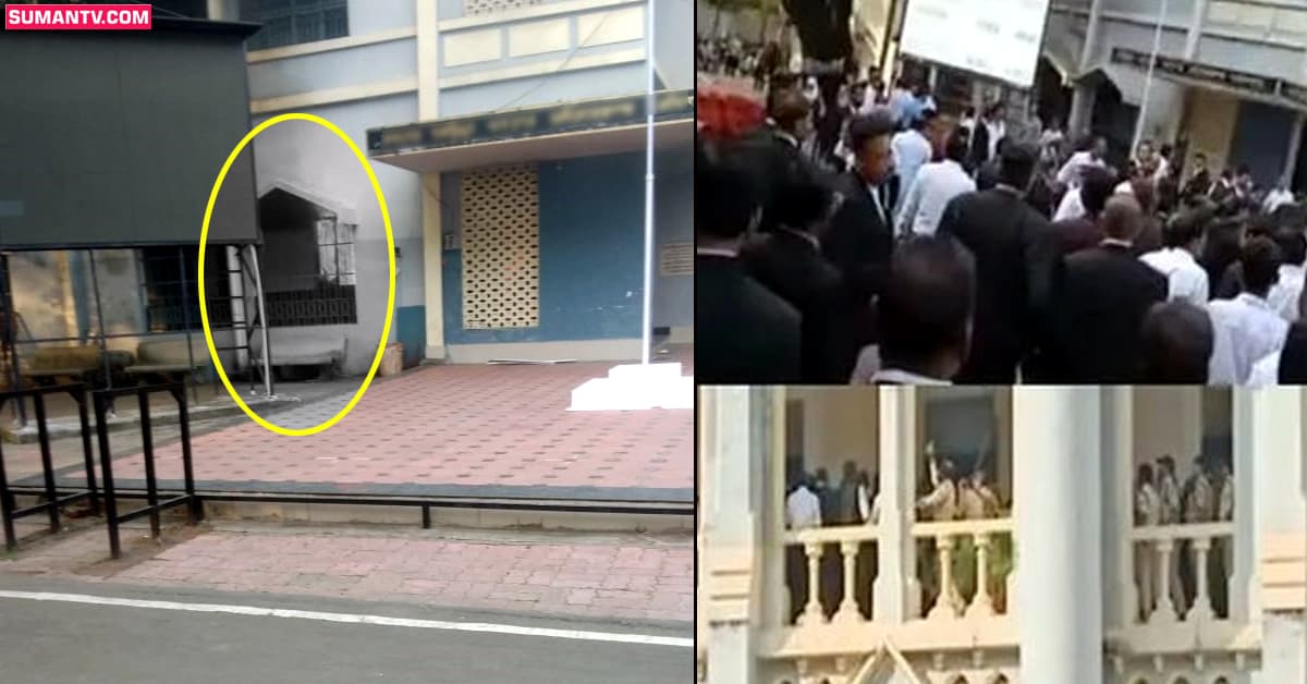హైకోర్టుకు నిప్పు పెట్టిన న్యాయవాదులు! కారణం  ఏంటంటే..