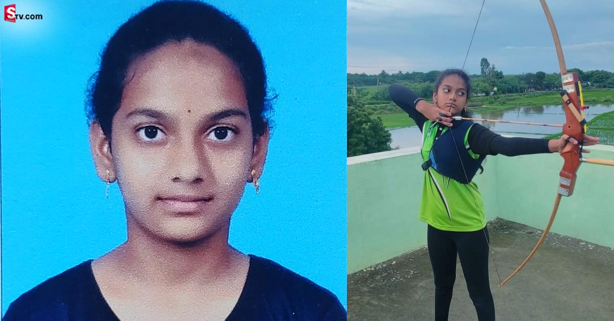 జాతీయ స్థాయి ఆర్చరీ పోటీలకు ఎంపికైన నెల్లూరు చిన్నారి దీత్య చంద్రిక