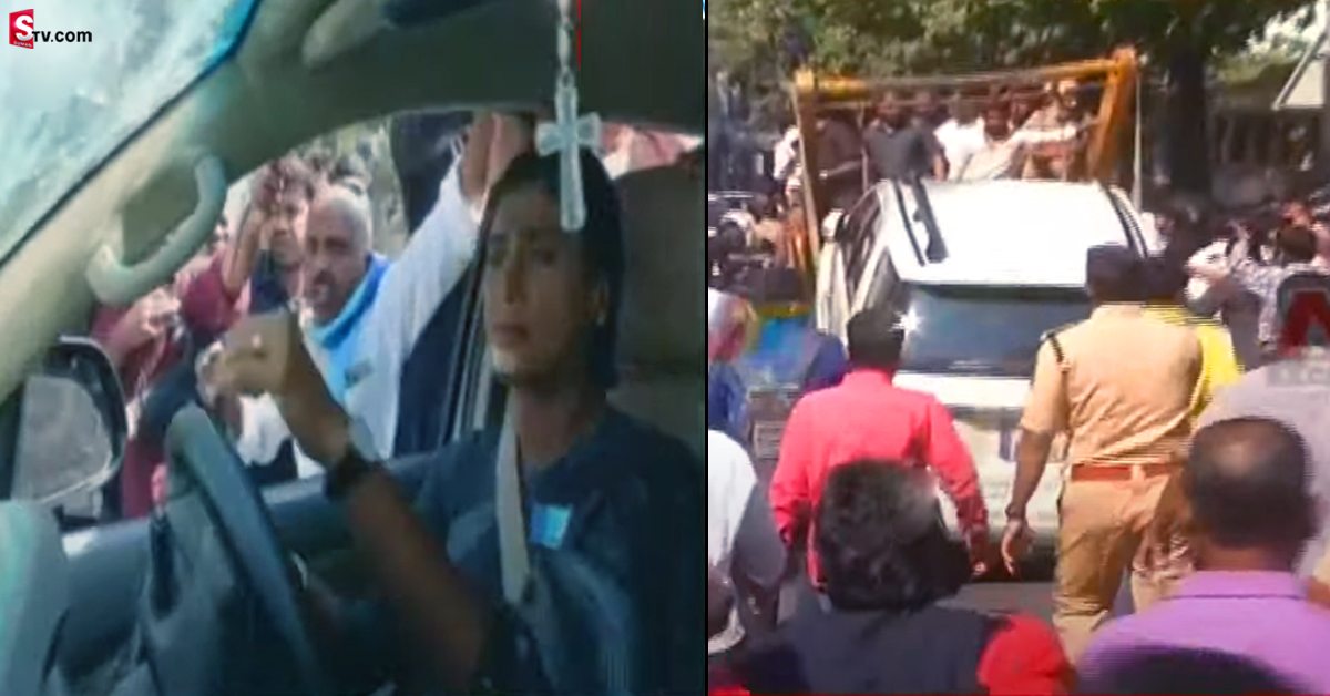 ప్రగతి భవన్‌ ముట్టడికి YS షర్మిల యత్నం! కారుతో సహా లిఫ్ట్ చేసిన పోలీసులు!