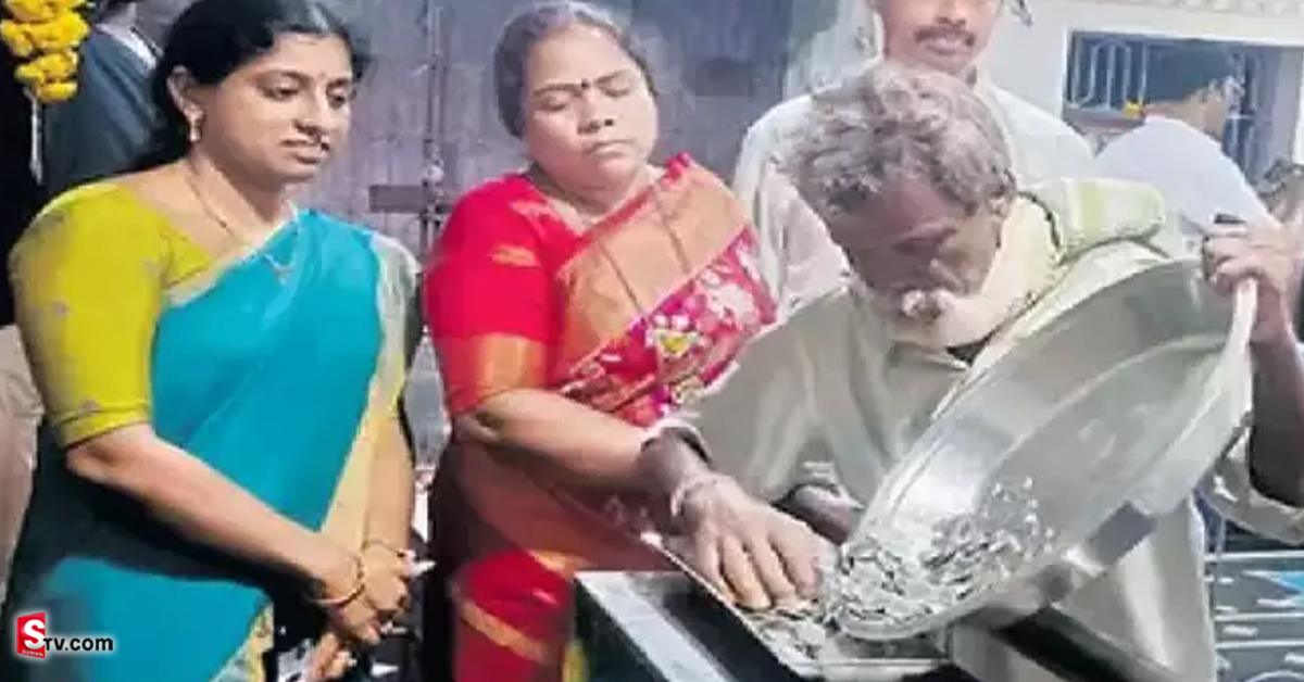 ఆలయానికి భారీ విరాళం ఇచ్చిన బిచ్చాగాడు.. అతని గురించి తెలిస్తే షాకే..!