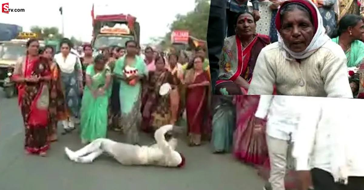 వీడియో: మహాభక్తురాలు..ఏకంగా 300 కి.మీ లక్ష్యంగా పొర్లుదండాల యాత్ర!