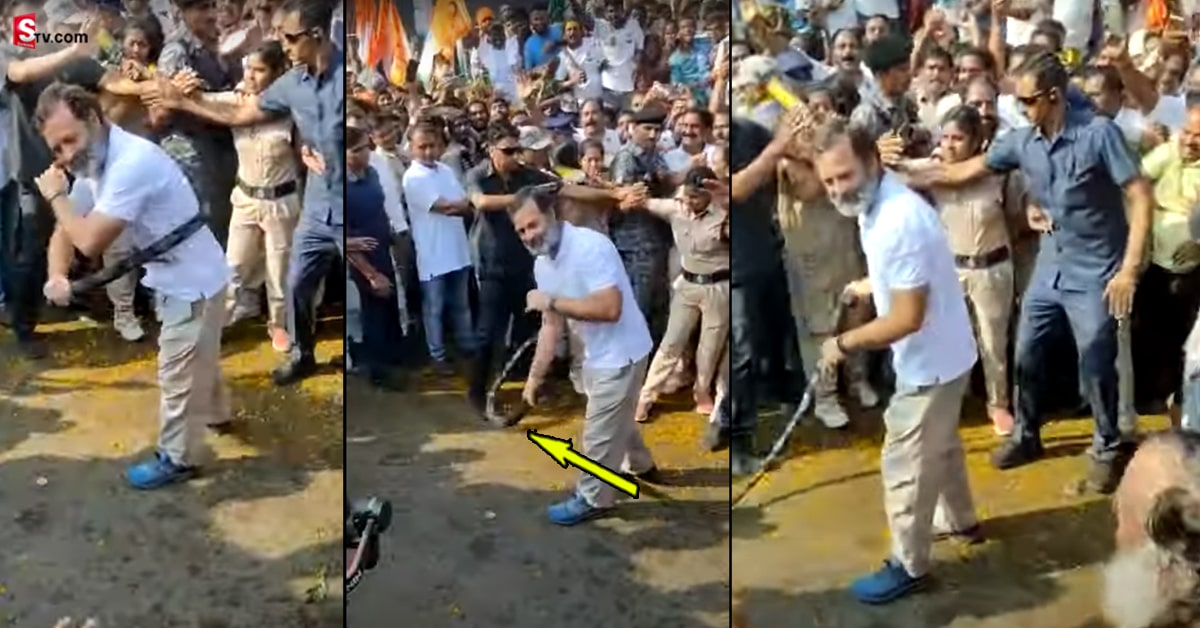 కొరడాతో కొట్టుకున్న రాహూల్ గాంధీ.. వీడియో వైరల్!