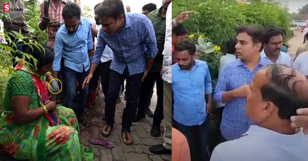 వీడియో: మానవత్వం చాటుకున్న మంత్రి కేటీఆర్..!