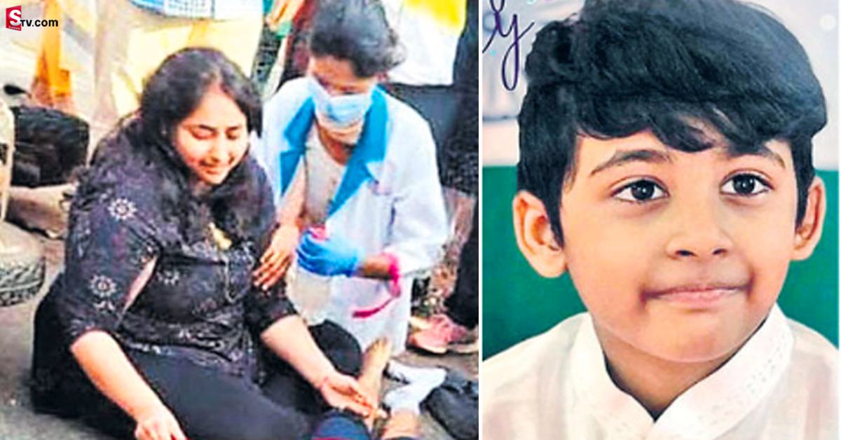 బస్సు చక్రాల కింద నలిగిపోయిన 9 ఏళ్ల బాలుడు.. కంటతడి పెట్టిస్తోన్న తల్లి రోదన