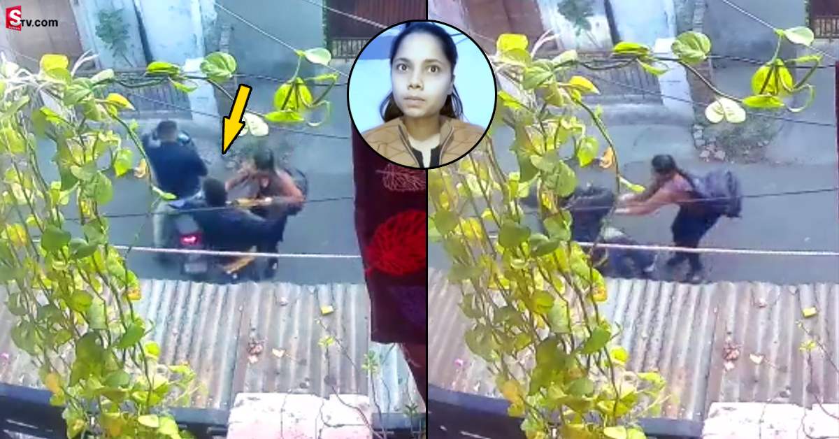 బైక్ పై పారిపోతున్న దొంగలు.. ప్రాణాలకు తెగించి పట్టుకున్న బాలిక!