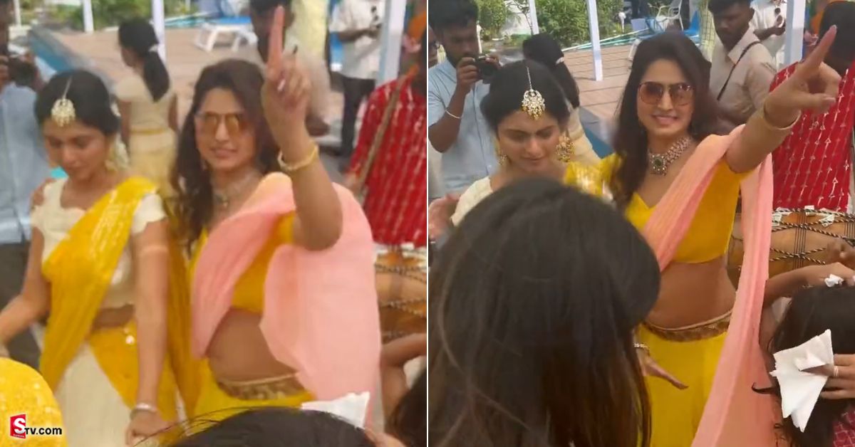 మౌనిక పెళ్లి బరాత్ లో యాంకర్ వర్షిణి రచ్చ.. వీడియో వైరల్..