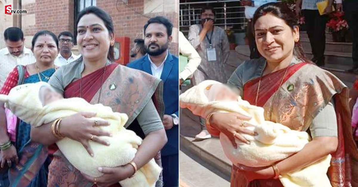 బాలింతైనా బాధ్యత మరవలేదు.. పసిబిడ్డతో అసెంబ్లీకి వచ్చిన మహిళా ఎమ్మెల్యే..