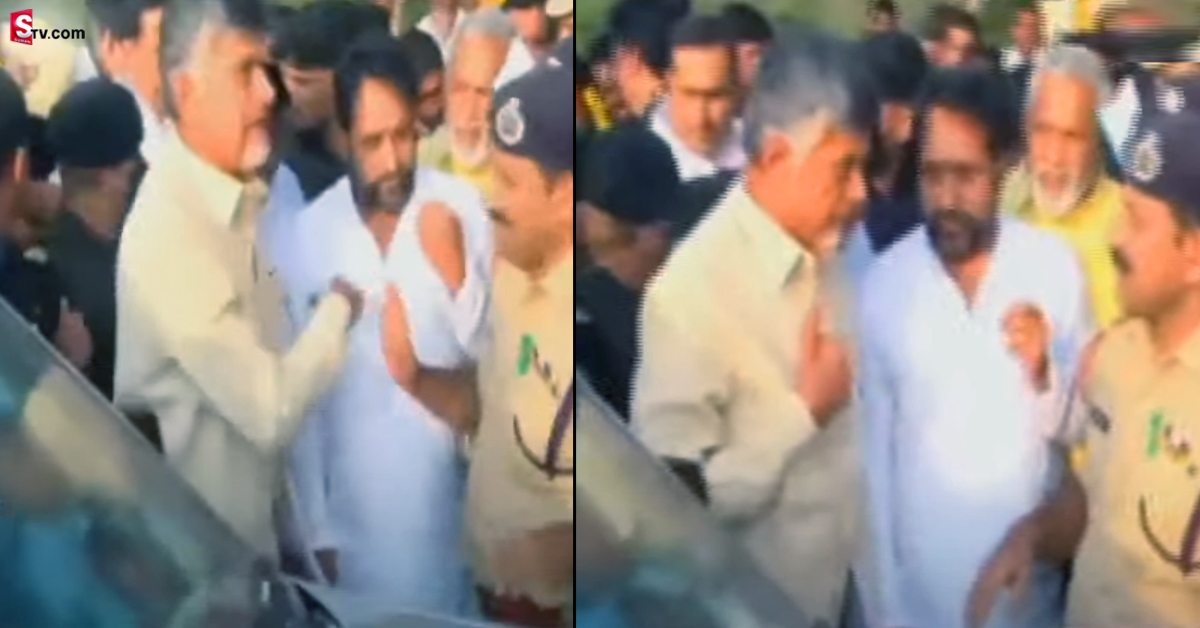 కుప్పం పర్యటనలో చంద్రబాబును  అడ్డుకున్న పోలీసులు!