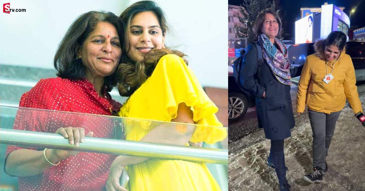 నాటు నాటు పాటకు డ్యాన్స్‌ చేసిన ఉపాసన తల్లి.. వీడియో వైరల్‌