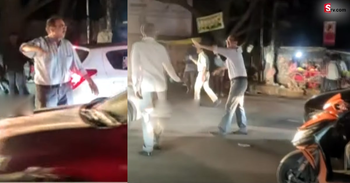 వీడియో: జూబ్లీహిల్స్ లో ట్రాఫిక్  క్లియర్ చేసిన సినీ నిర్మాత సురేశ్ బాబు