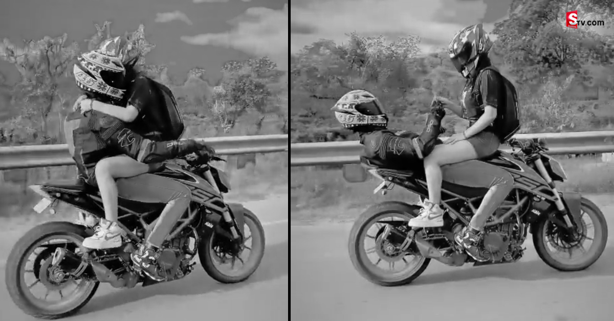 బైక్ పై స్టంట్ చేస్తూ లవ్ ప్రపోజ్ చేసిన యువకుడు!