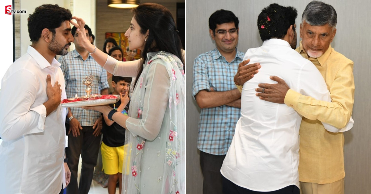 తల్లిదండ్రుల ఆశీర్వాదంతో యువగళం పాదయాత్రకు బయల్దేరిన నారా లోకేష్!