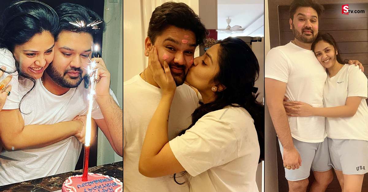 బర్త్ డే సెలబ్రేషన్స్ లో శ్రీముఖి.. తమ్ముడికి ముద్దుపెడుతూ!