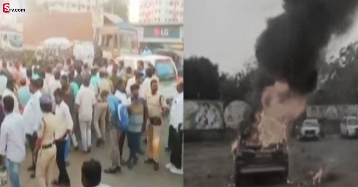 గన్నవరంలో ఉద్రిక్తత..  టీడీపీ ఆఫీస్ పై ఎమ్మెల్యే వంశీ వర్గీయుల దాడి!