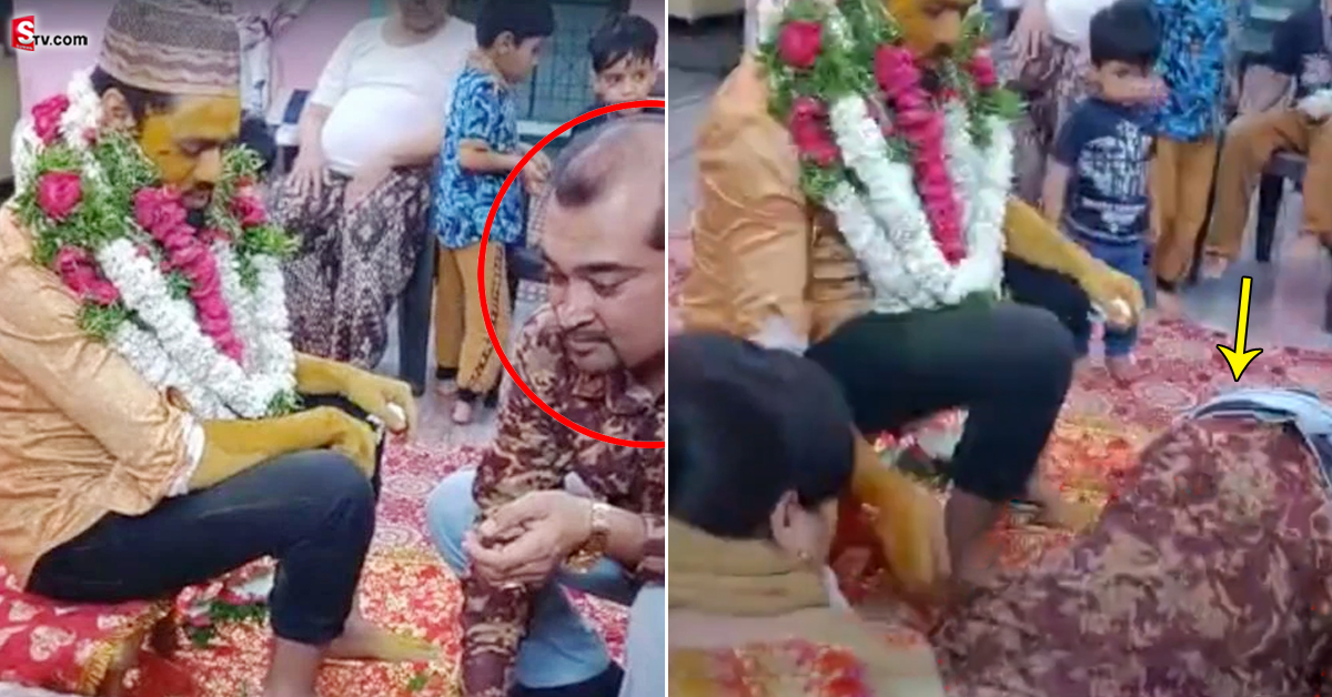 వీడియో: పెళ్లి వేడుకలో విషాదం.. గుండెపోటుతో కుప్పకూలిన వ్యక్తి