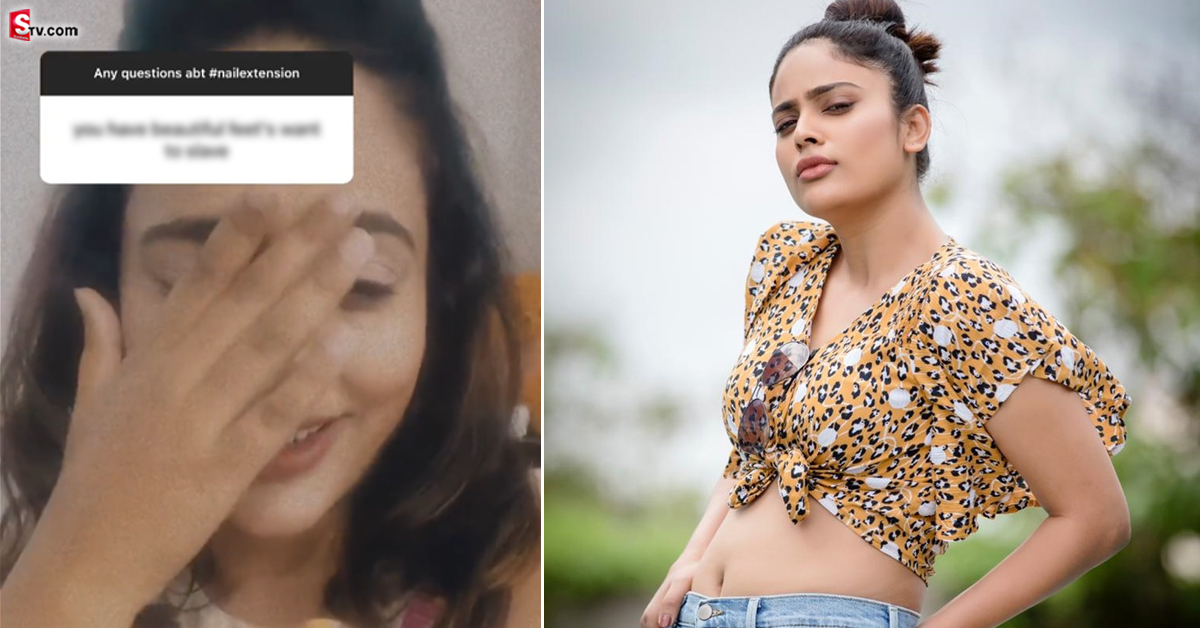 వీడియో: ఫ్యాన్‌ అడిగిన ప్రశ్నకు తలపట్టుకున్న హీరోయిన్‌ నందిత శ్వేత