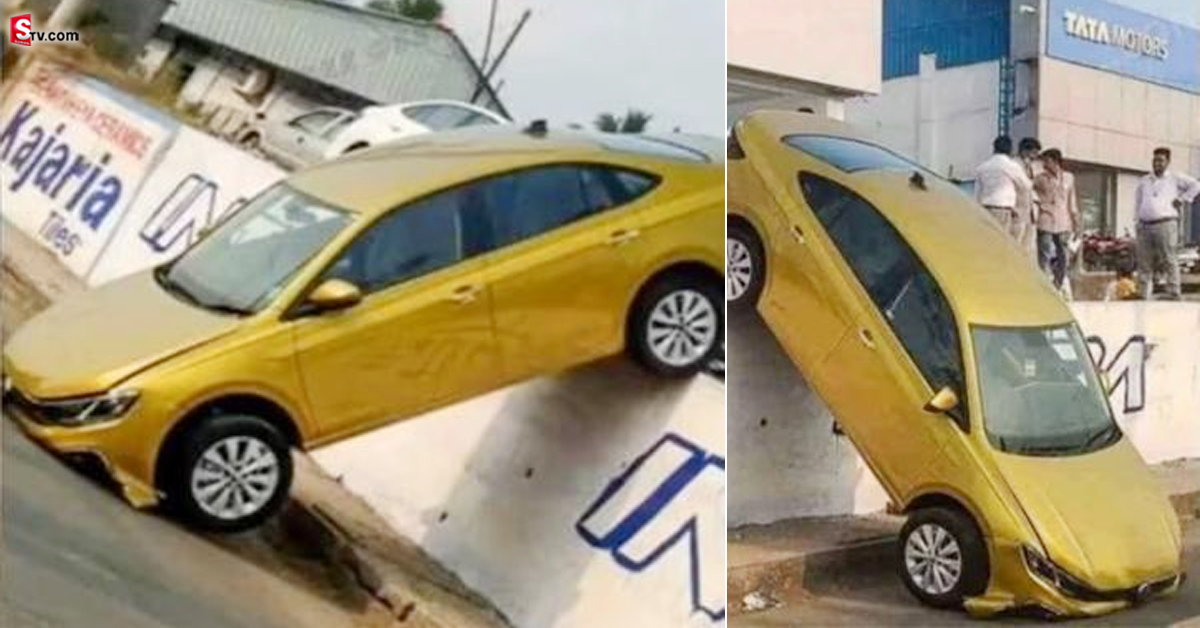 వీడియో: ఎన్నో ఆశలతో కొన్నకారు.. రోడ్డు మీదకి రాక ముందే ఇలా!