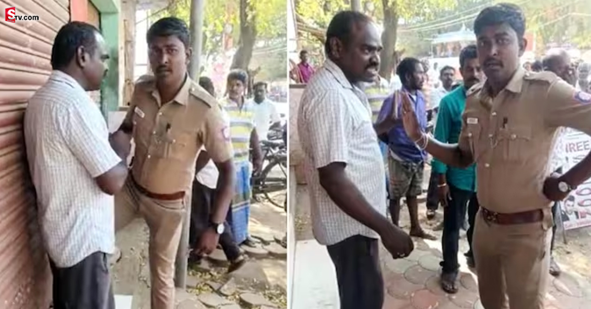 వీడియో: కొడుక్కి హెయిర్ కటింగ్ సరిగ్గా చేయలేదని పోలీస్ దౌర్జన్యం..!