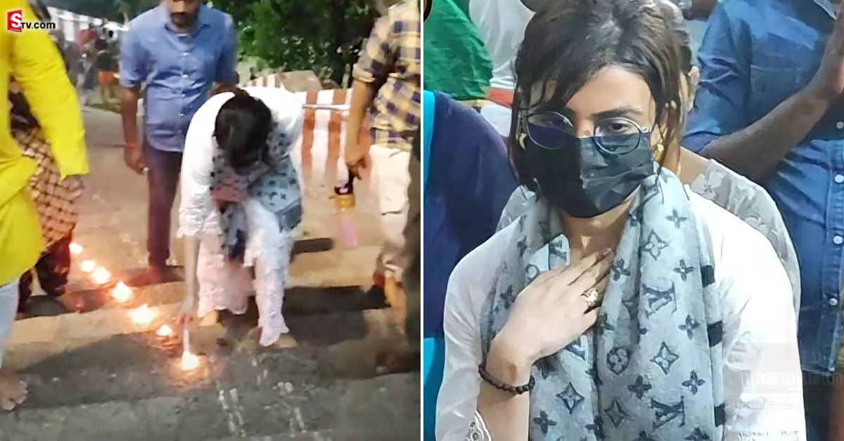 వీడియో: ప్రముఖ ఆలయంలో సమంత ప్రత్యేక పూజలు.. ఒక్కో మెట్టుపై దీపం వెలిగిస్తూ..