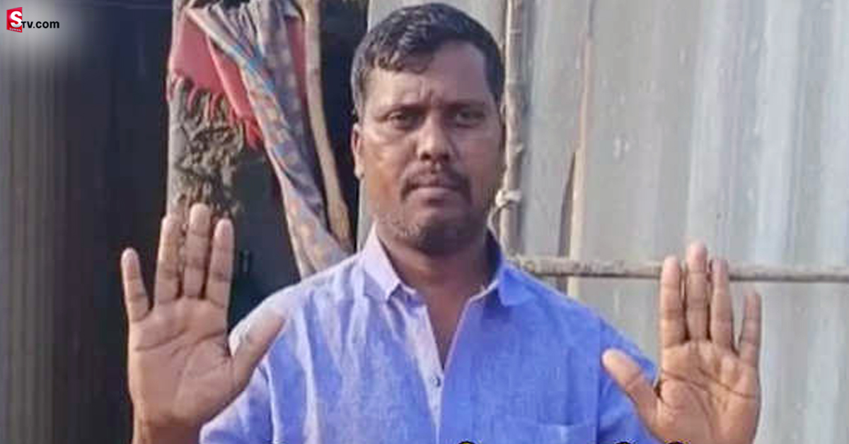 వ్యక్తికి అగ్ని పరీక్ష.. ఎర్రగా కాలిన గడ్డపారను చేతుల్తో తీయించి..