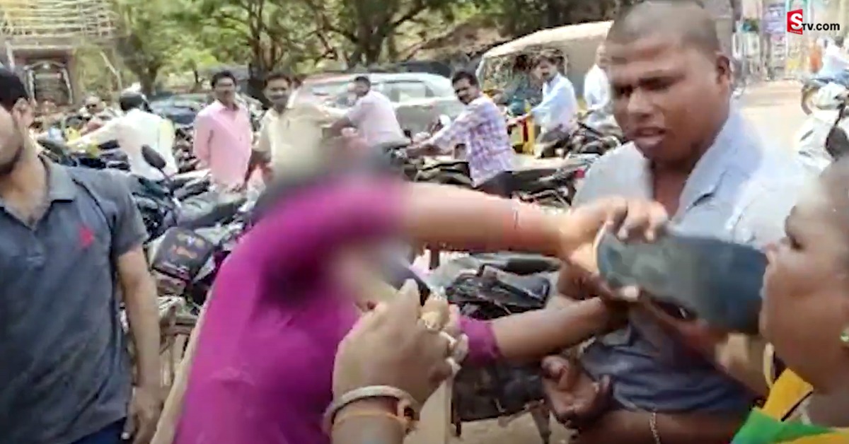 ఇన్​స్టాగ్రామ్​లో యువకుడి ఓవరాక్షన్.. నడి రోడ్డుపై బుద్ది చెప్పిన మహిళ