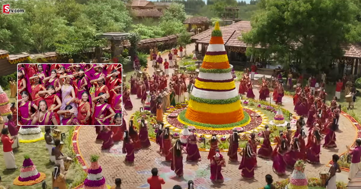 బాలీవుడ్ మూవీలో ‘బతుకమ్మ’.. తెలంగాణ పాటకు బుట్ట బొమ్మ అదిరిపోయే స్టెప్స్!