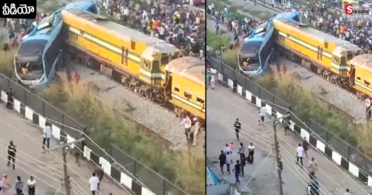 వీడియో: బస్సును ఢీ కొట్టిన రైలు.. ఏడుగురు మృతి