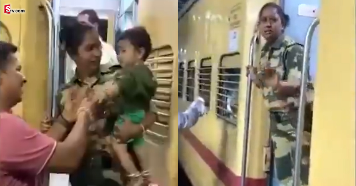 10 నెలల బిడ్డను వదిలి.. దేశ సేవ కోసం సరిహద్దుకు పయనమైన సైనికురాలు