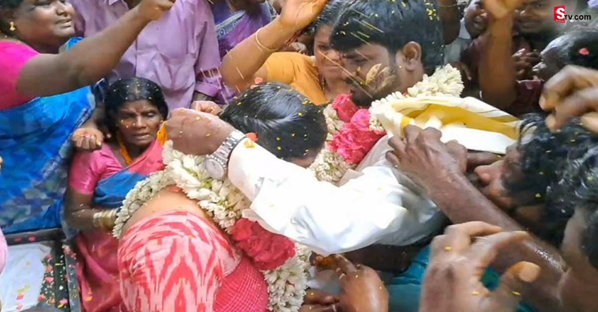 వీడియో: తండ్రి భౌతికకాయం ముందే తాళికట్టి కోరిక తీర్చిన తనయుడు!