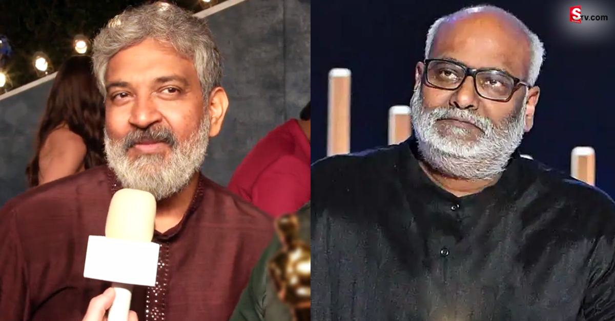 కీరవాణి ఫస్ట్​టైమ్ ఏడ్చేశారు.. ఆయనకు కన్నీళ్లు ఆగలేదు: రాజమౌళి