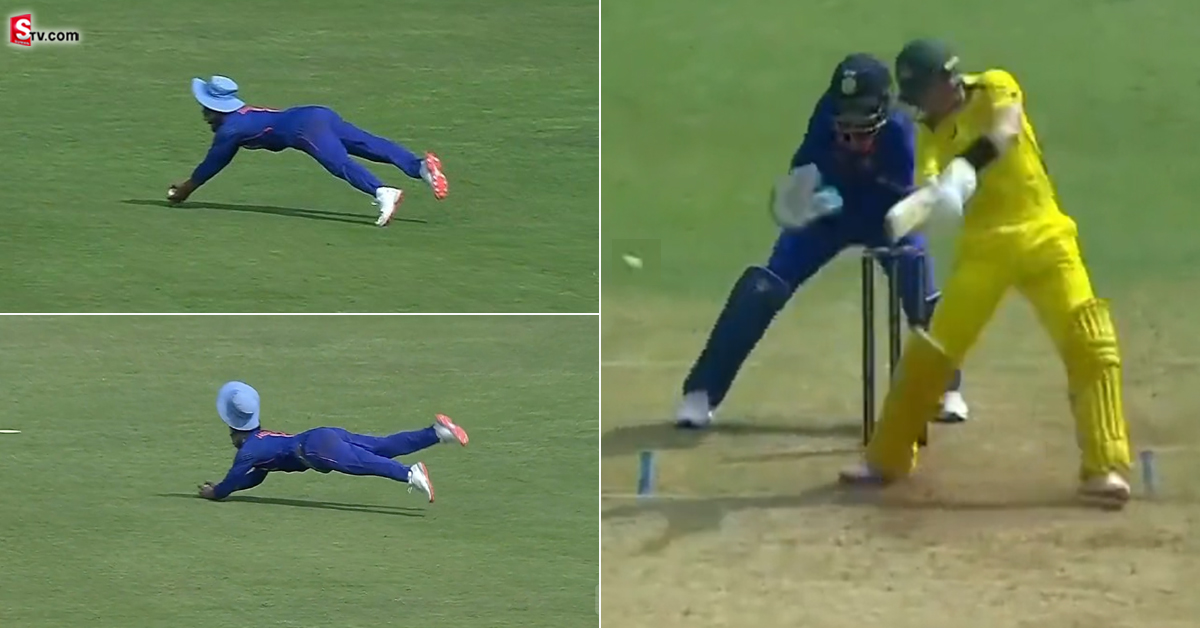 IND vs AUS మ్యాచ్.. జడేజా స్టన్నింగ్ క్యాచ్! వీడియో వైరల్..