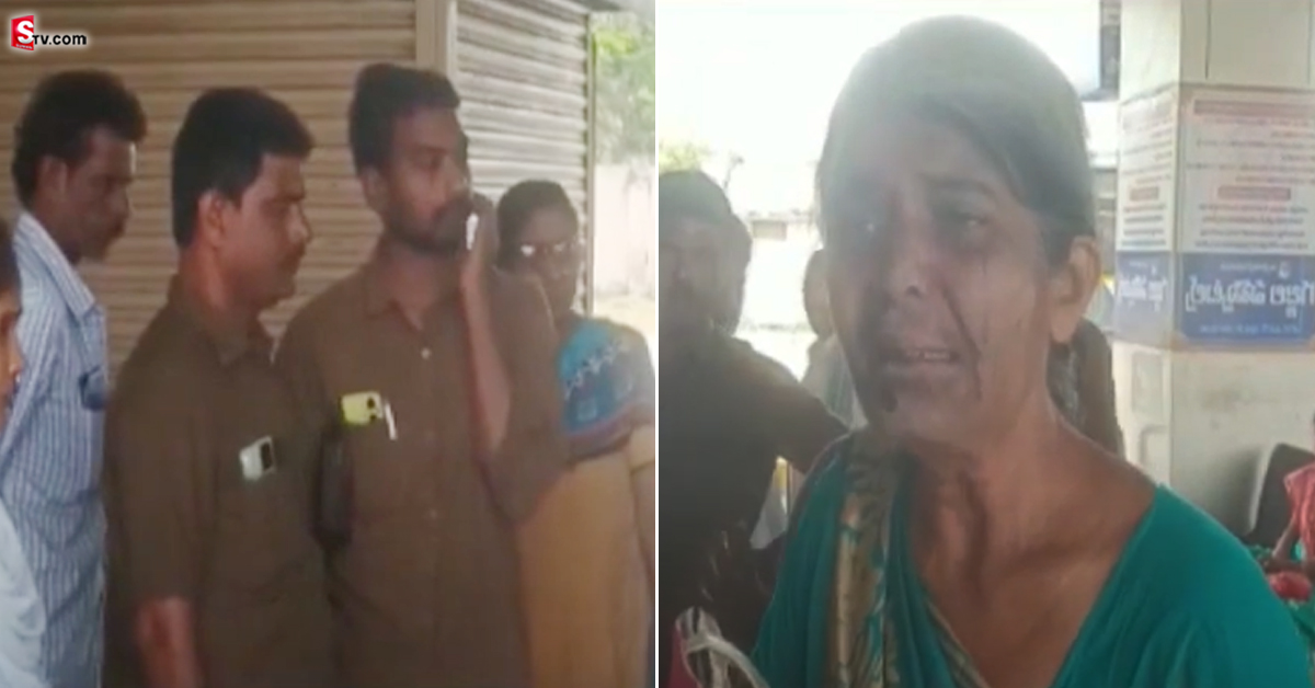 RTC కండక్టర్ దాష్టికం.. బస్సు నుంచి వృద్ధురాలిని తోసేశాడు!