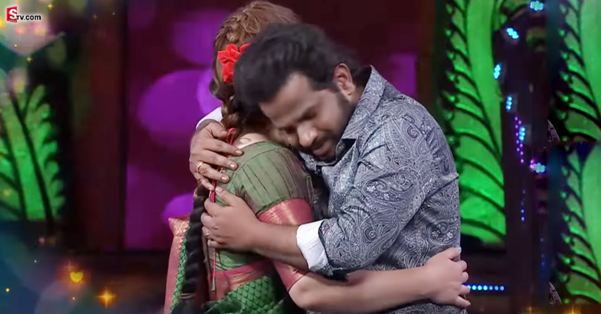 వీడియో: స్టేజ్ పైకి హైపర్ ఆది భార్య! మొహం కనిపించకుండా!
