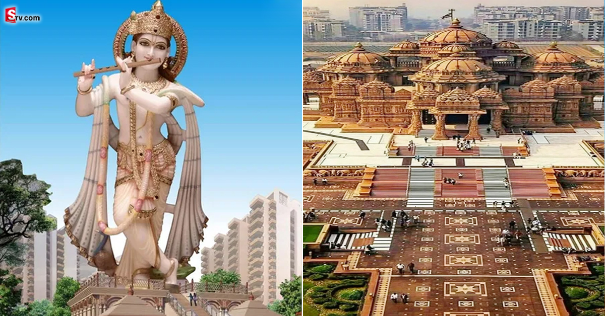 100 అడుగులు కృష్ణుడి విగ్రహం! దేశంలోనే మొదటిసారి! ఎక్కడంటే?