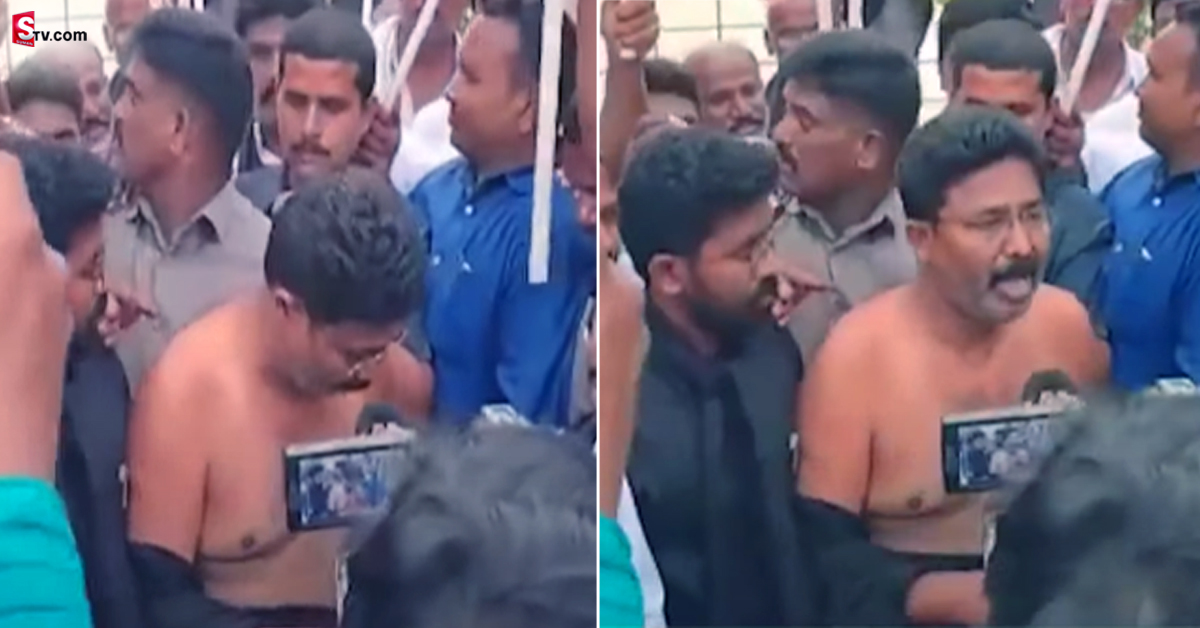 ఎర్రగొండపాలెంటో హైటెన్షన్.. షర్ట్ విప్పి మంత్రి సవాల్..!