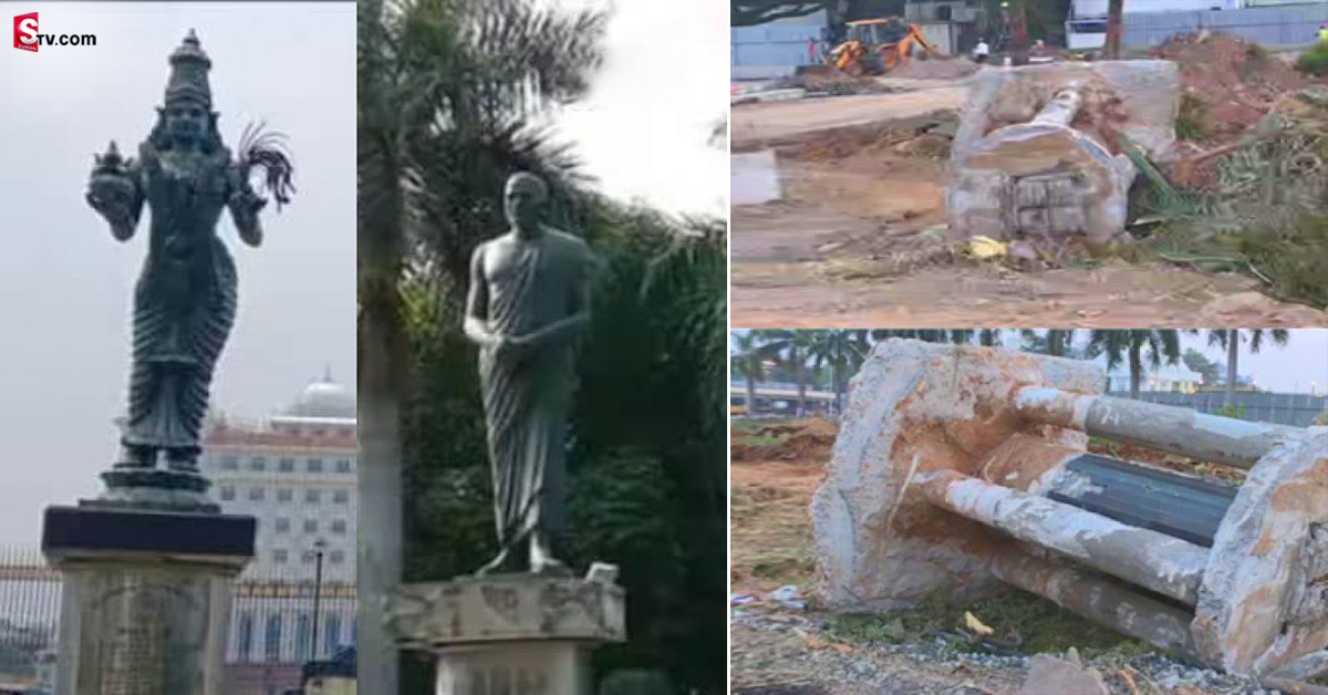 తెలంగాణాలో తెలుగుతల్లి, పొట్టిశ్రీరాములు విగ్రహాలు తొలగింపు!
